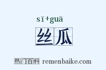 丝瓜是什么意思的图片
